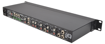 2 Zone Installation Mixer with 6 Stereo Inputs + 2 Mic Inputs